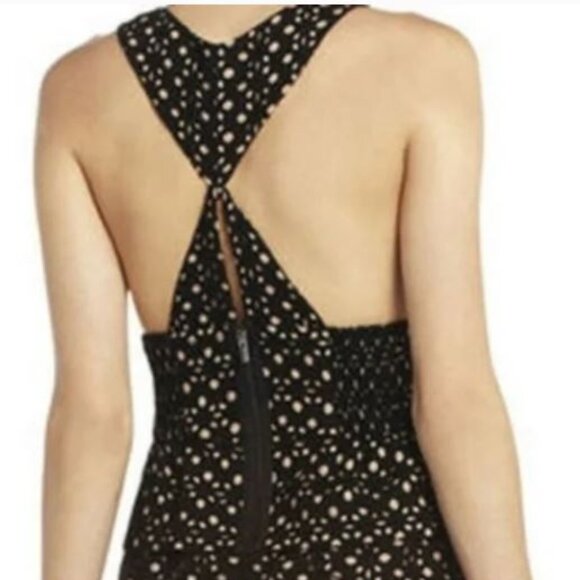 BCBGMaxAzria Eyelet Halter Top M - Picture 2 of 9
